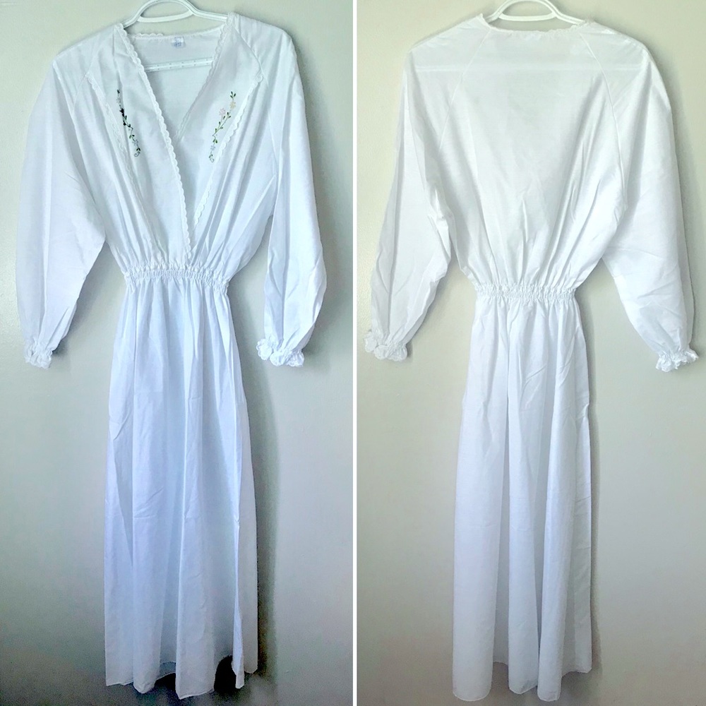 Vintage Italian White Nightgown Creazioni Afrodite